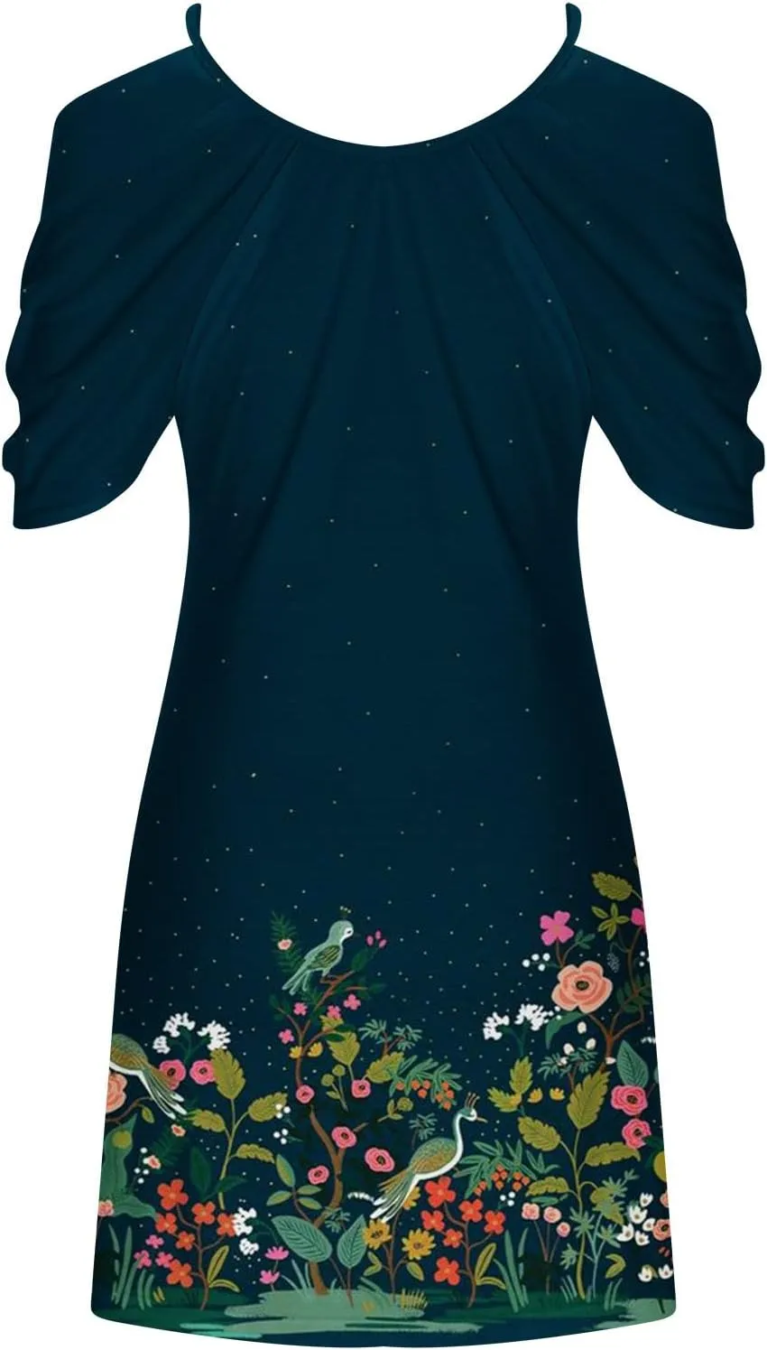 Floral Summer Dress 2024 Sexy Plus Size Open Shoulder Spaghetti Strap Beach Mini Dresses Floral Print Short Dresses
