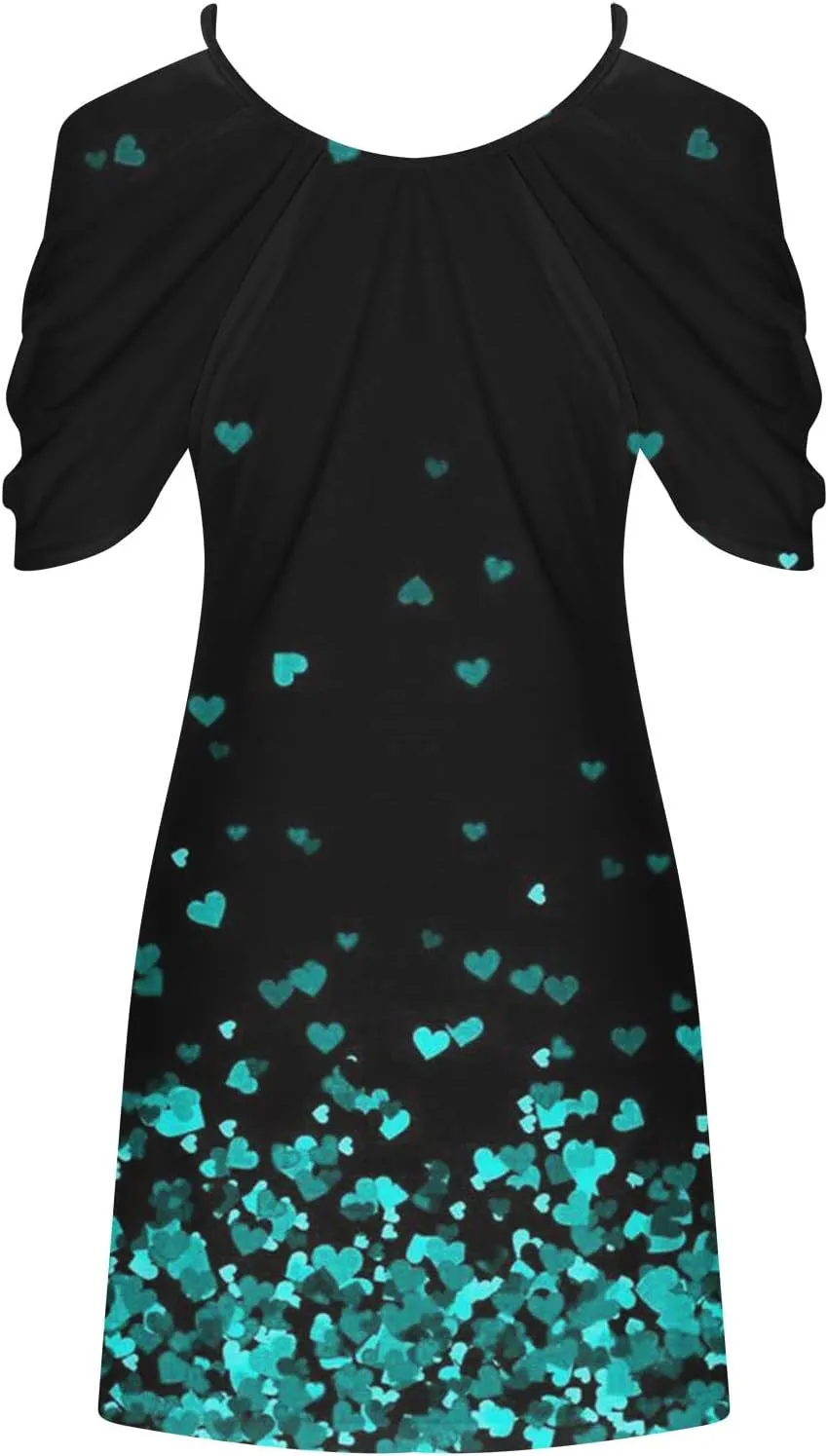 Floral Summer Dress 2024 Sexy Plus Size Open Shoulder Spaghetti Strap Beach Mini Dresses Floral Print Short Dresses