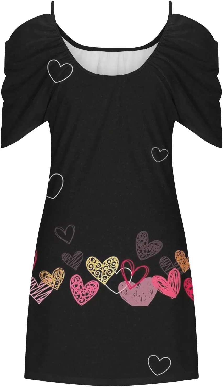 Floral Summer Dress 2024 Sexy Plus Size Open Shoulder Spaghetti Strap Beach Mini Dresses Floral Print Short Dresses