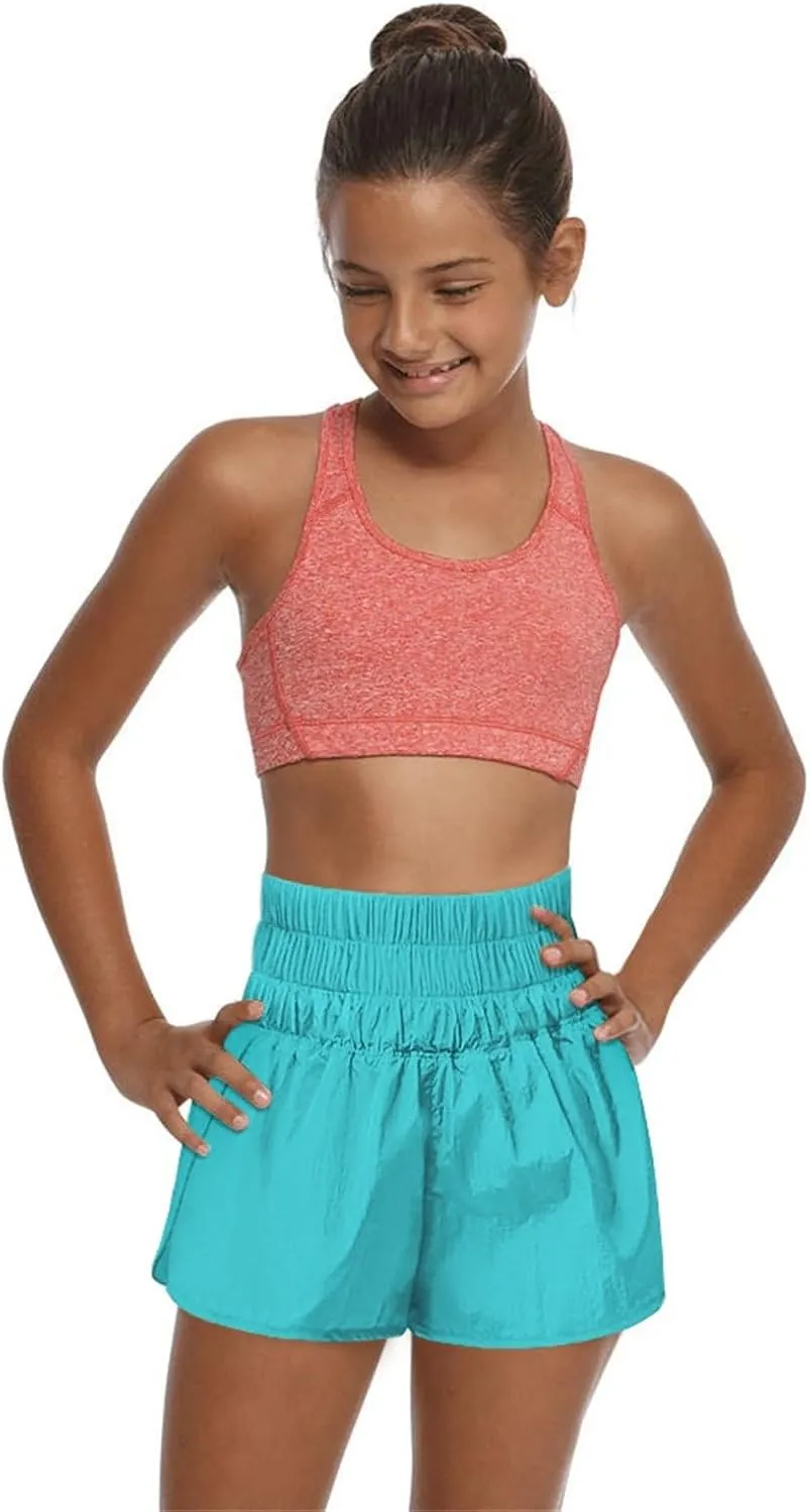 Flowy Shorts for Teen Girls High Waist Quick Dry Athletic Gym Running Biker Shorts Preppy Youth Butterfly Shorts