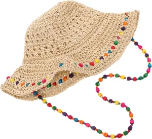 FRCOLOR Women Wide Brim Foldable and Breathable Design for Optimal Sun Protection Stylish Summer Beach Bucket Hat for Vacations and Outdoor Activities Khaki