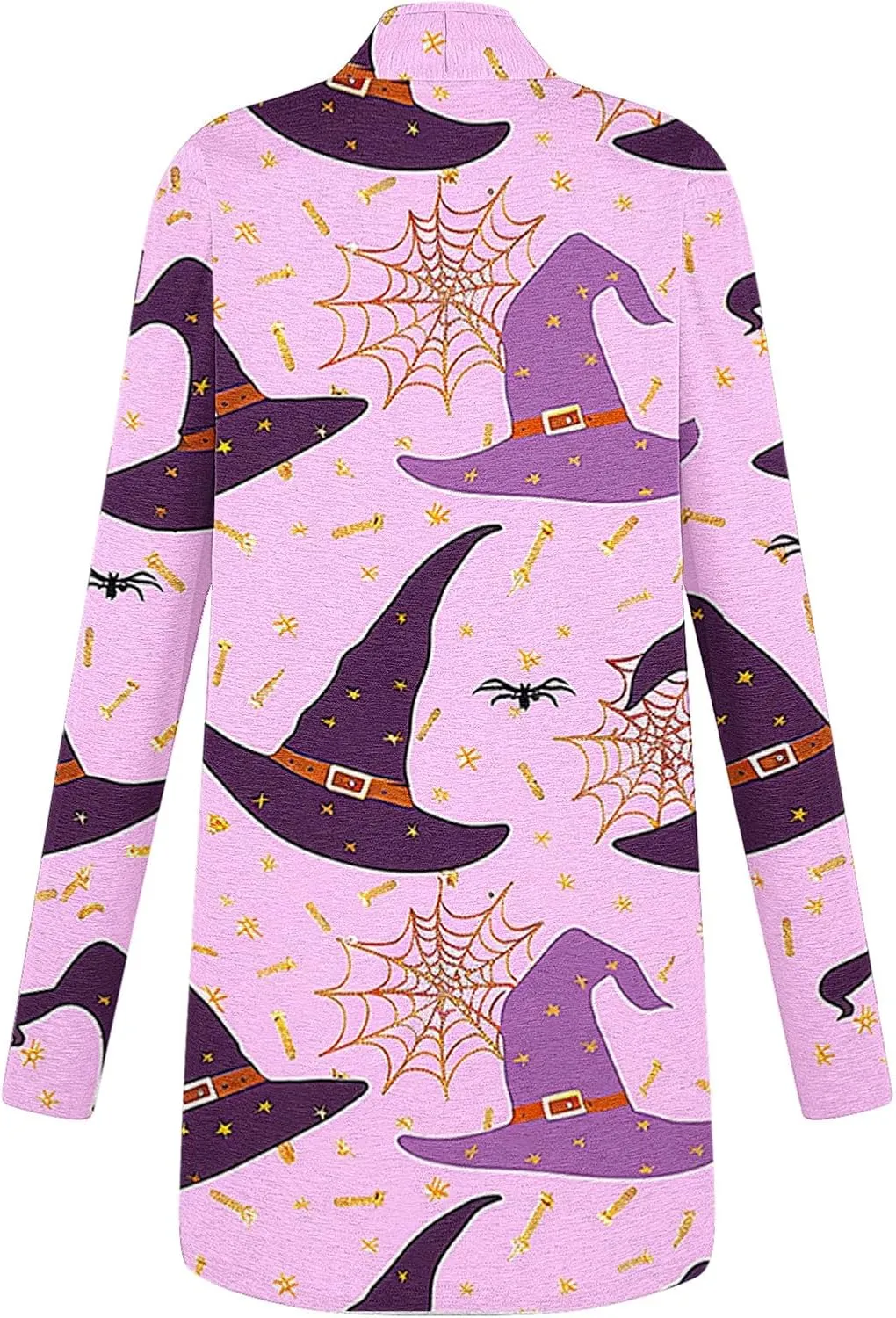 Halloween Cardigan for Women Fall Outfits 2024 Long Sleeve Pumpkin Cardigan Sweater Cute Print Knitting Cardigans