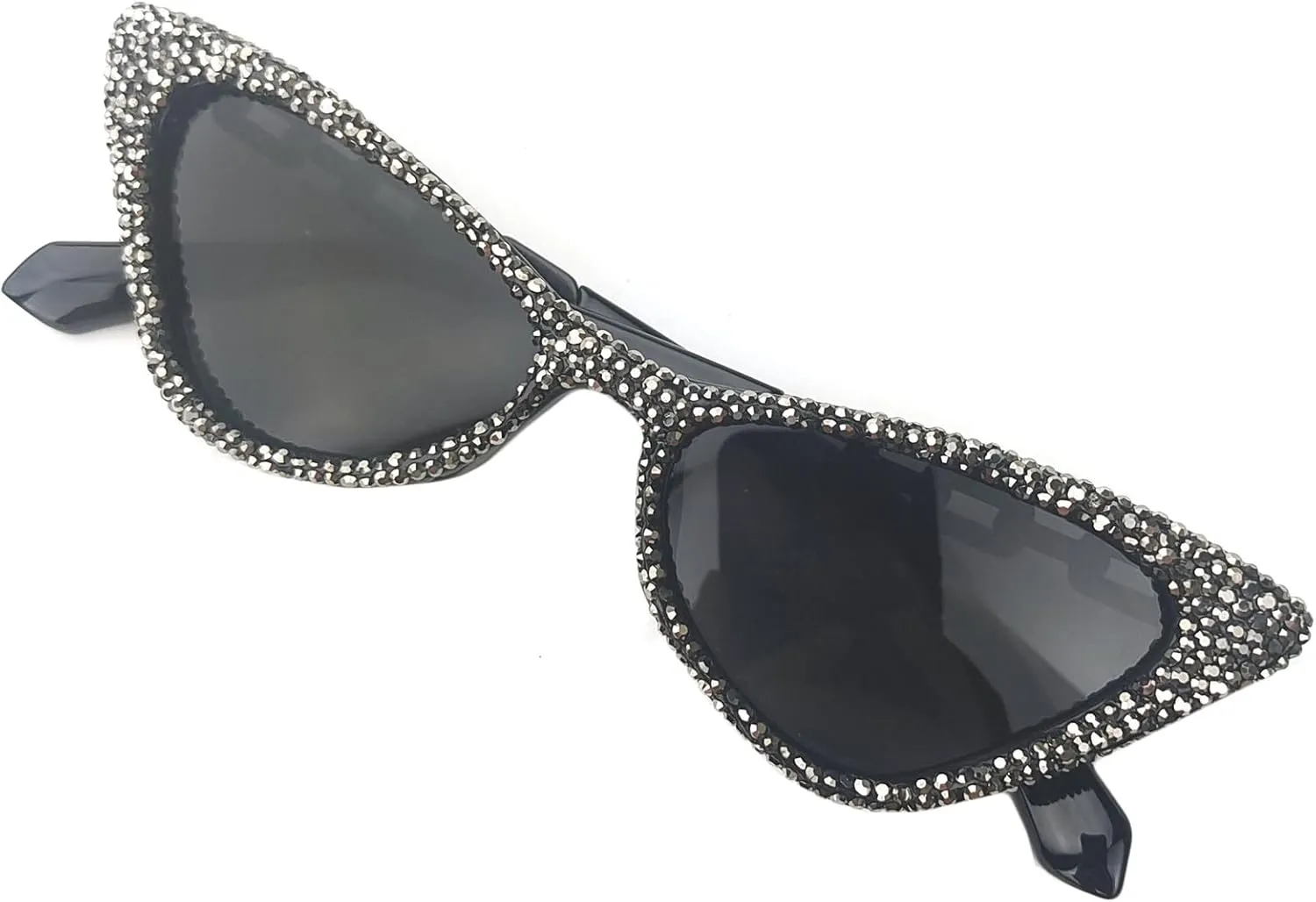 helena Unique leg Crystal Diamond Sunglasses Women Vintage Cat Eye Party Eyewear Sparkling Rhinestone Gradient Shades