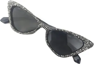 helena Unique leg Crystal Diamond Sunglasses Women Vintage Cat Eye Party Eyewear Sparkling Rhinestone Gradient Shades