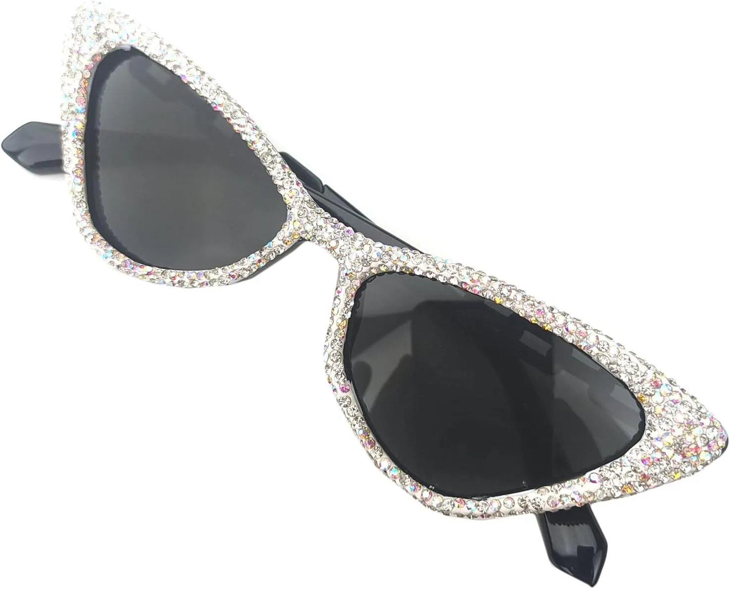 helena Unique leg Crystal Diamond Sunglasses Women Vintage Cat Eye Party Eyewear Sparkling Rhinestone Gradient Shades