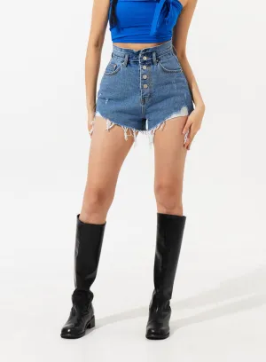 High Waist Denim Shorts IM308