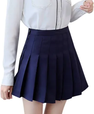 High Waisted Skirts for Women Fashion Pleated Summer Tummy Control A-Line Casual Midi Skirts Girls Trendy Clothes