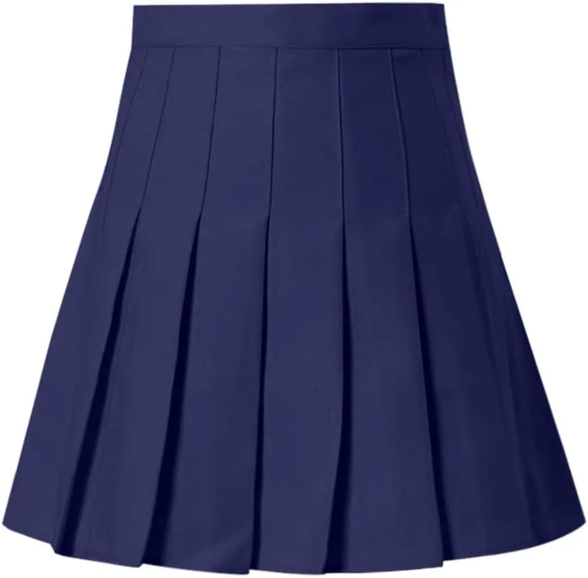 High Waisted Skirts for Women Fashion Pleated Summer Tummy Control A-Line Casual Midi Skirts Girls Trendy Clothes