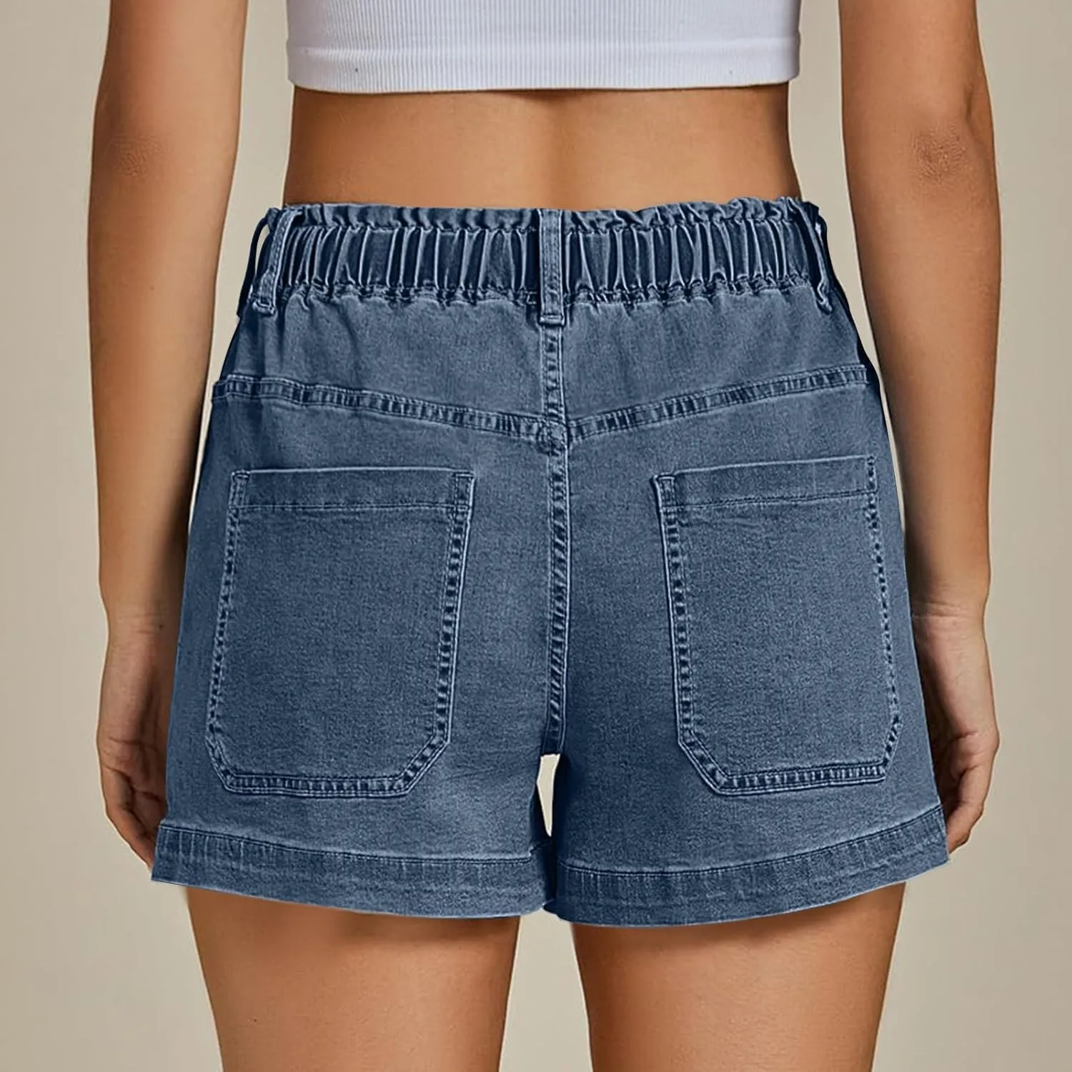 Hvyesh Jean Shorts Womens Jorts Summer Cute Denim Shorts for Women High Waisted