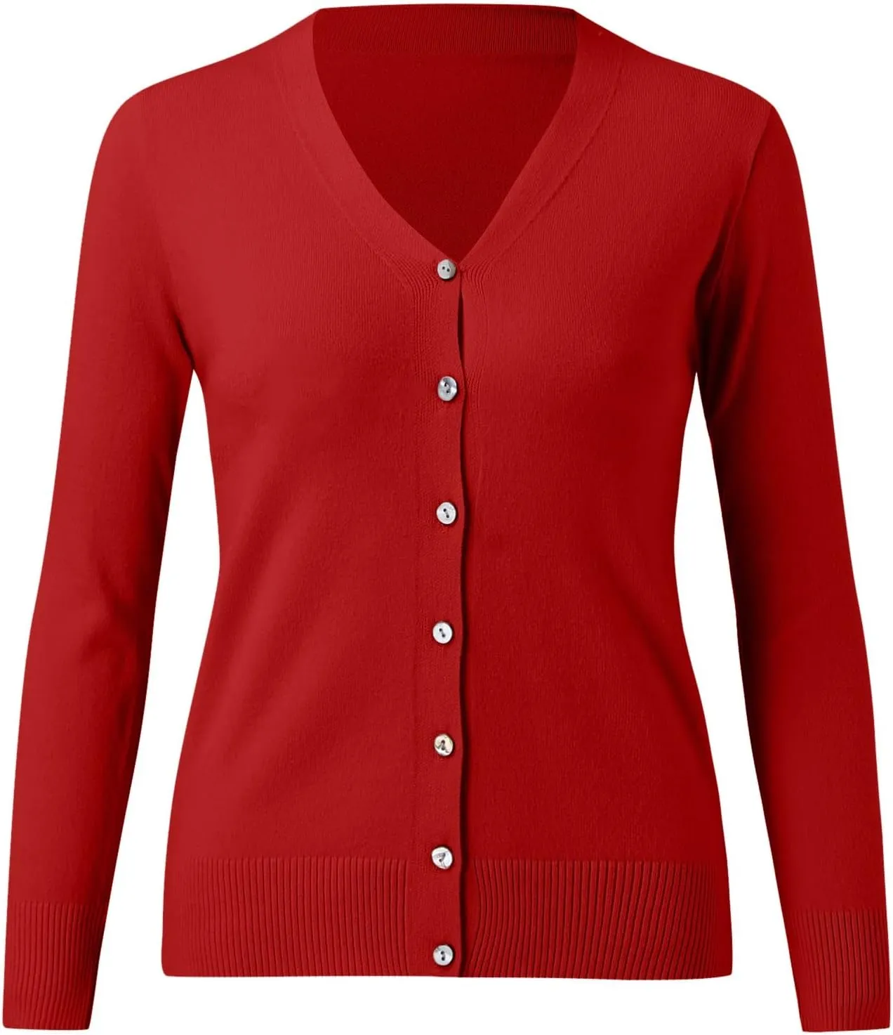 iLH Cardigan Sweaters for Women Lightweight Open Front Cropped Cardigans Button Down Knit Outwear 2024 Fall Casual Coat