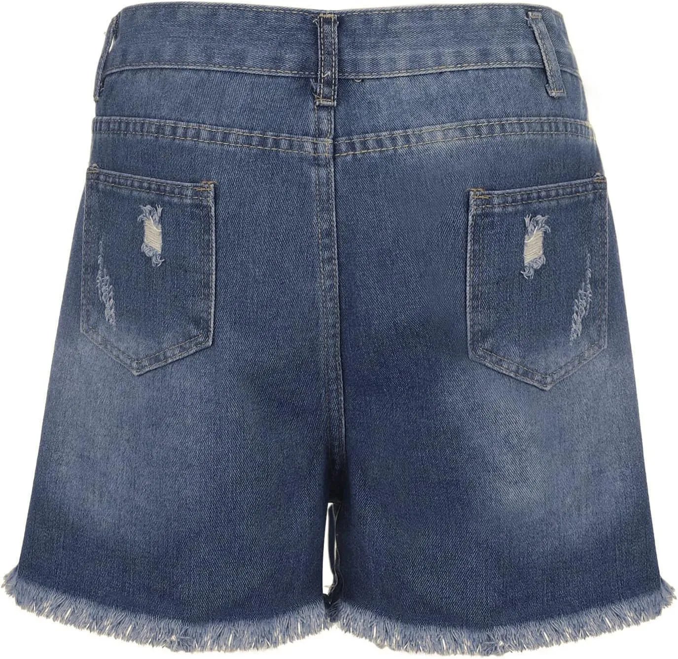 Jean Shorts for Women Sexy Ripped Mid Rise Summer Hot Raw Hem Denim Shorts with Pockets Fashion Street Casual Shorts