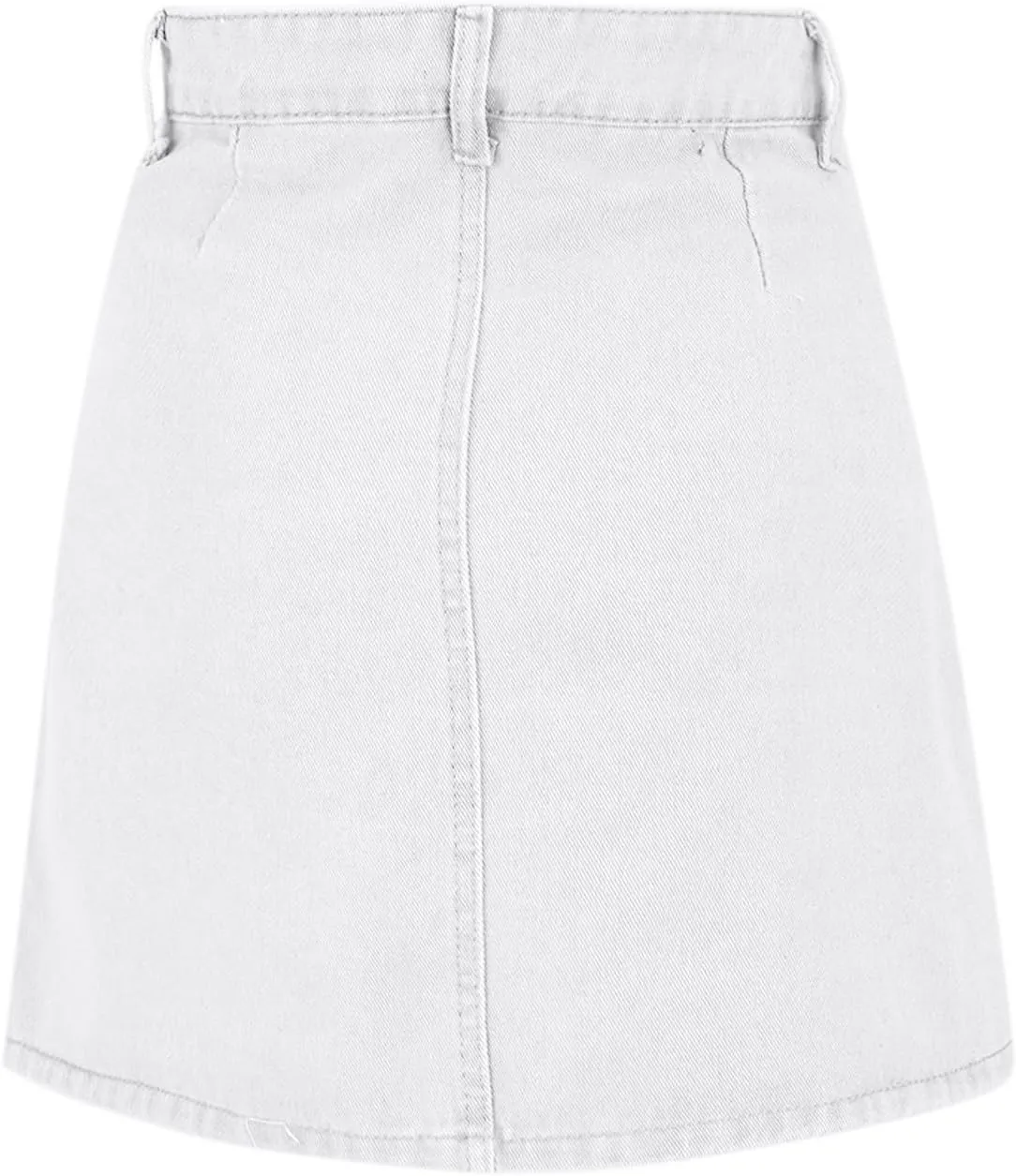 Jean Skirts for Women Denim High Waisted Trendy Stretchy Mini Button Front Short Pencil Skirt with Pockets 2025
