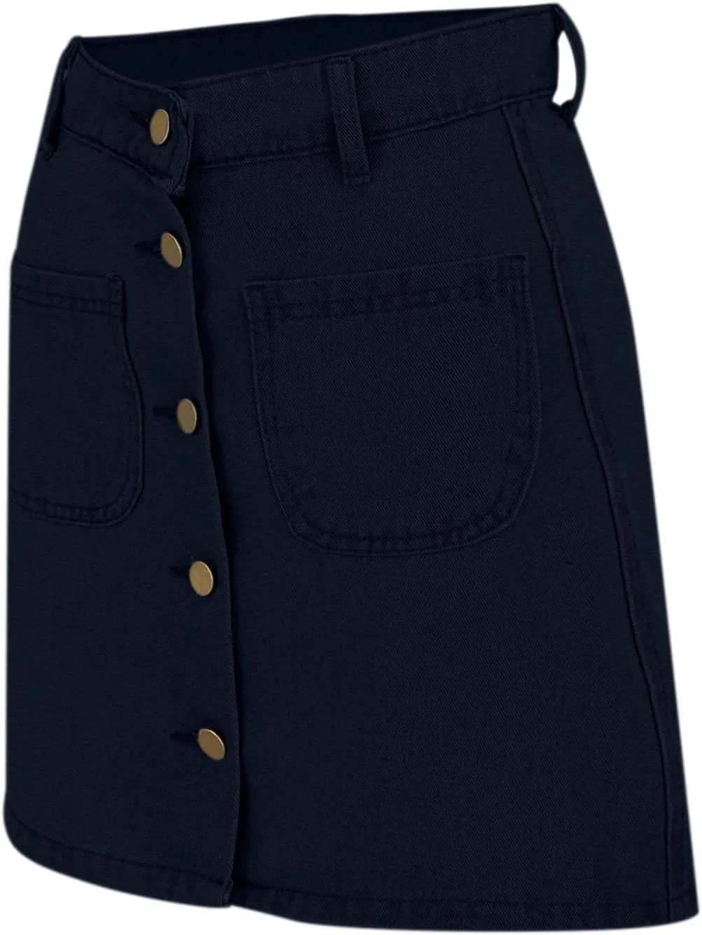 Jean Skirts for Women Denim High Waisted Trendy Stretchy Mini Button Front Short Pencil Skirt with Pockets 2025