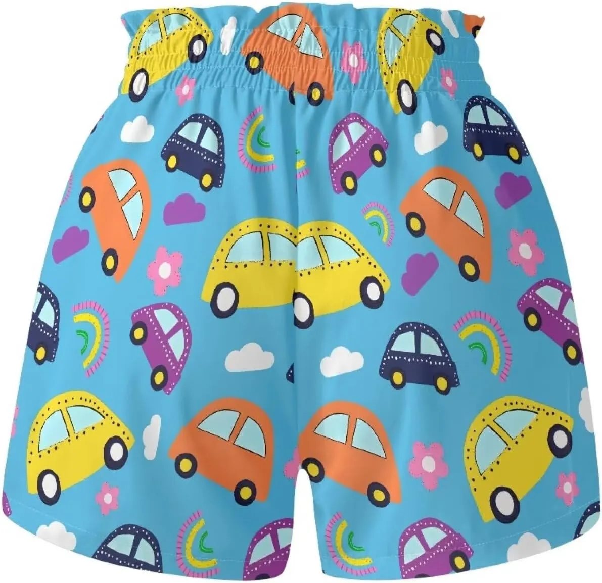 Kids Athletic Shorts for Girls High Waist Shorts 1-16Y Boys Swim Shorts with Pocket Novelty Graphic Shorts