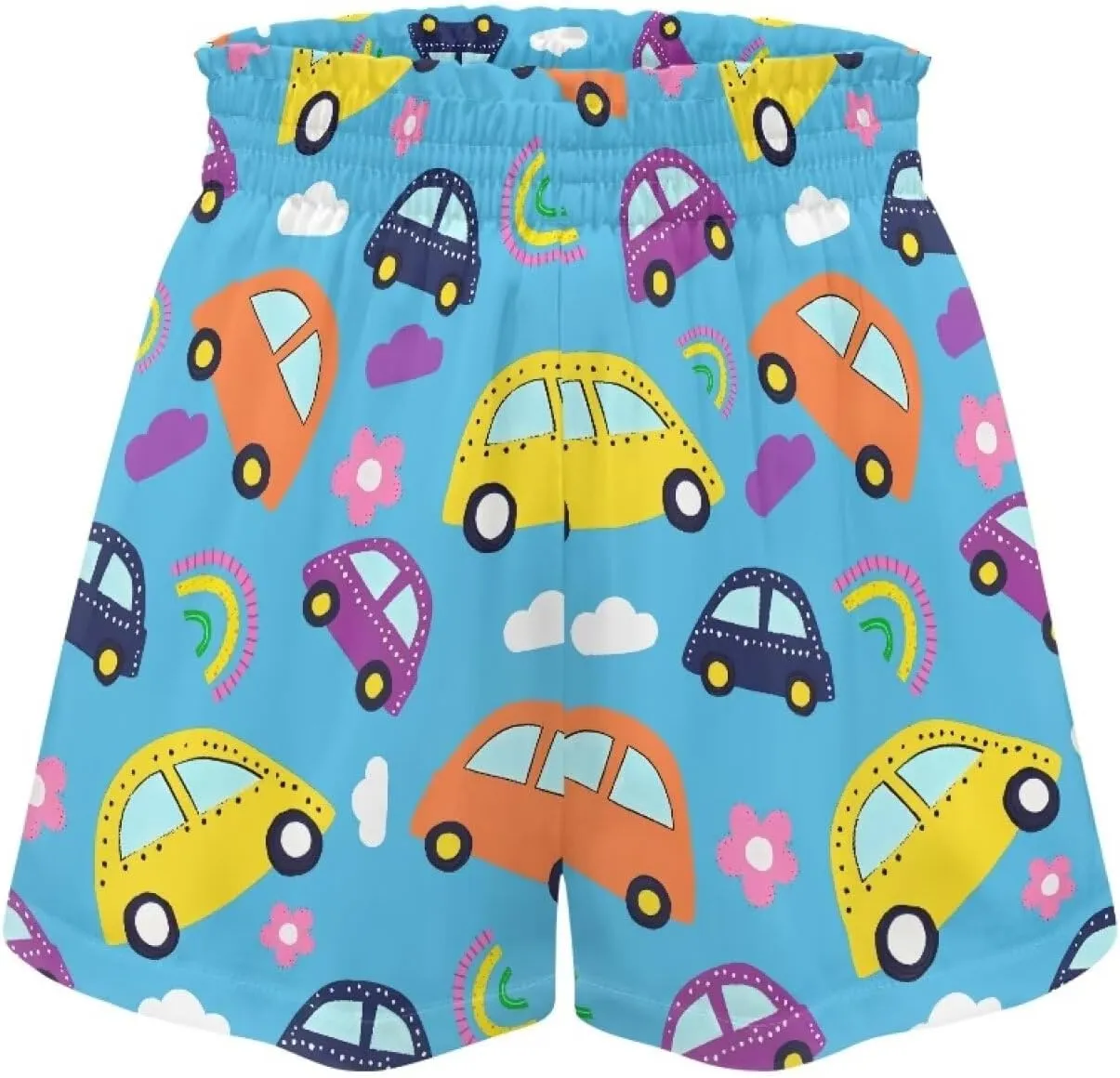 Kids Athletic Shorts for Girls High Waist Shorts 1-16Y Boys Swim Shorts with Pocket Novelty Graphic Shorts