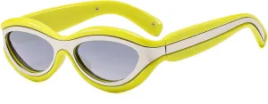 laureles Fashion Small Cat Eye Sunglasses Women's Vintage Blue Red Driving Punk Y2K Sun Glasses Men