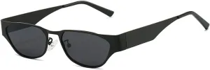 laureles Small Cat Eye Sunglasses for Women Vintage Y2K Sun Glasses Men Metal Gradient Black Shades Female