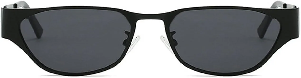 laureles Small Cat Eye Sunglasses for Women Vintage Y2K Sun Glasses Men Metal Gradient Black Shades Female