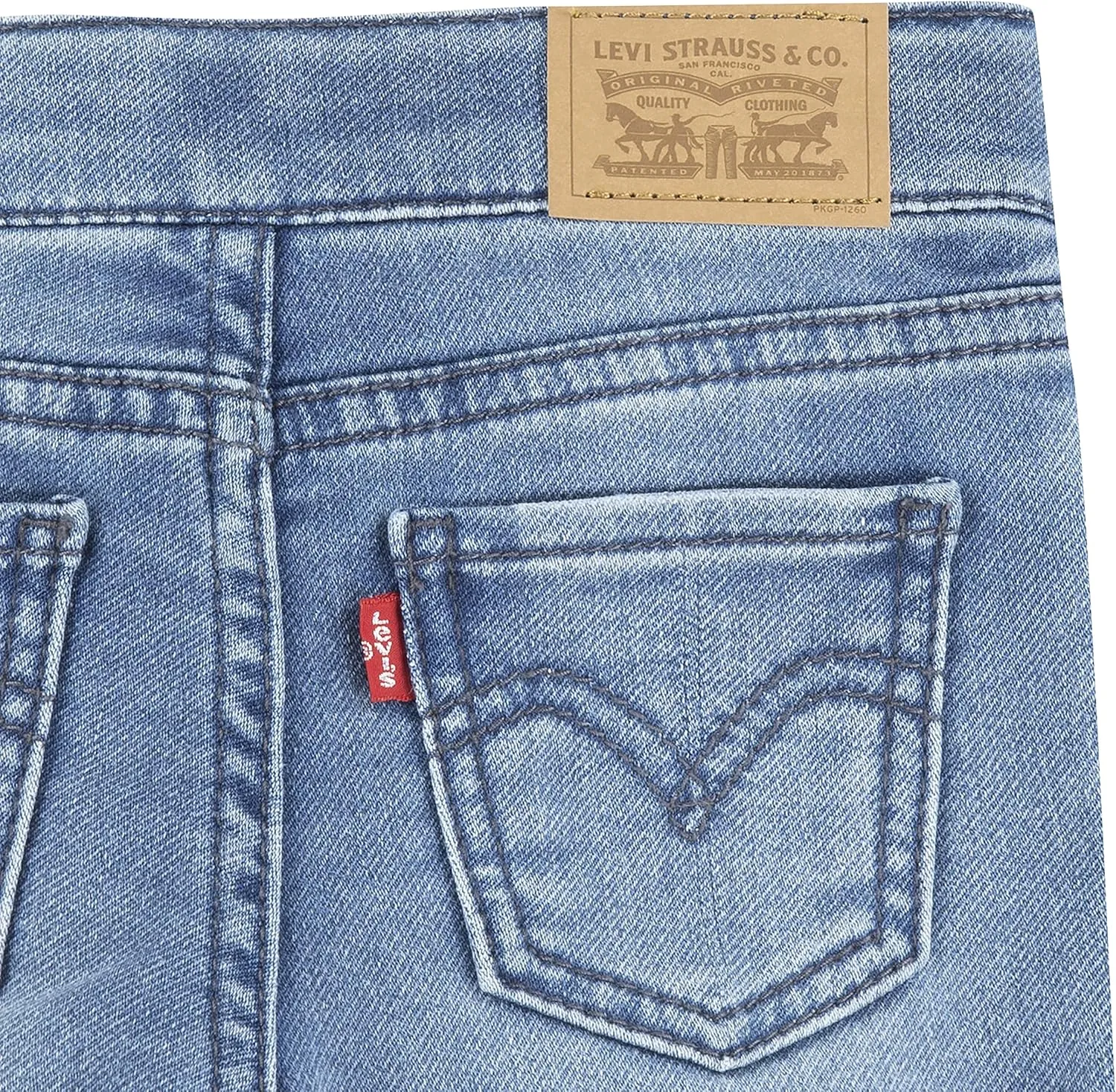 Levi's Baby Girls' Denim Shorty Shorts