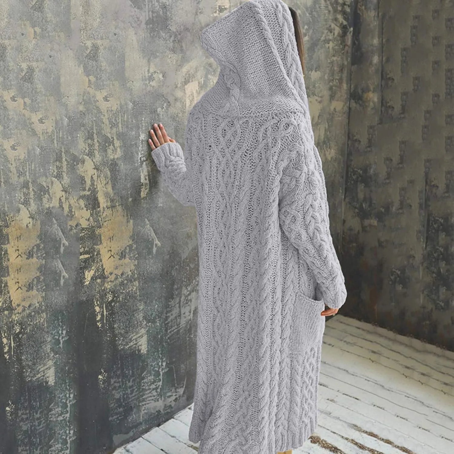 Long Cardigans Sweater for Women Jacket Open Front Knit Oversized Lightweight Sweater