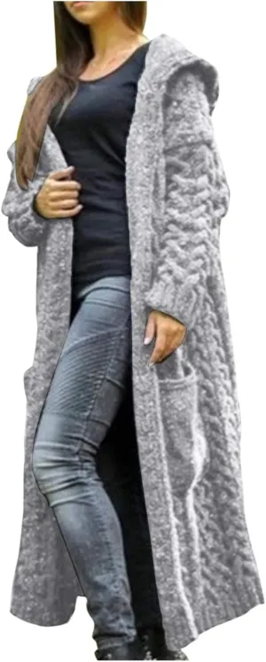 Long Cardigans Sweater for Women Jacket Open Front Knit Oversized Lightweight Sweater