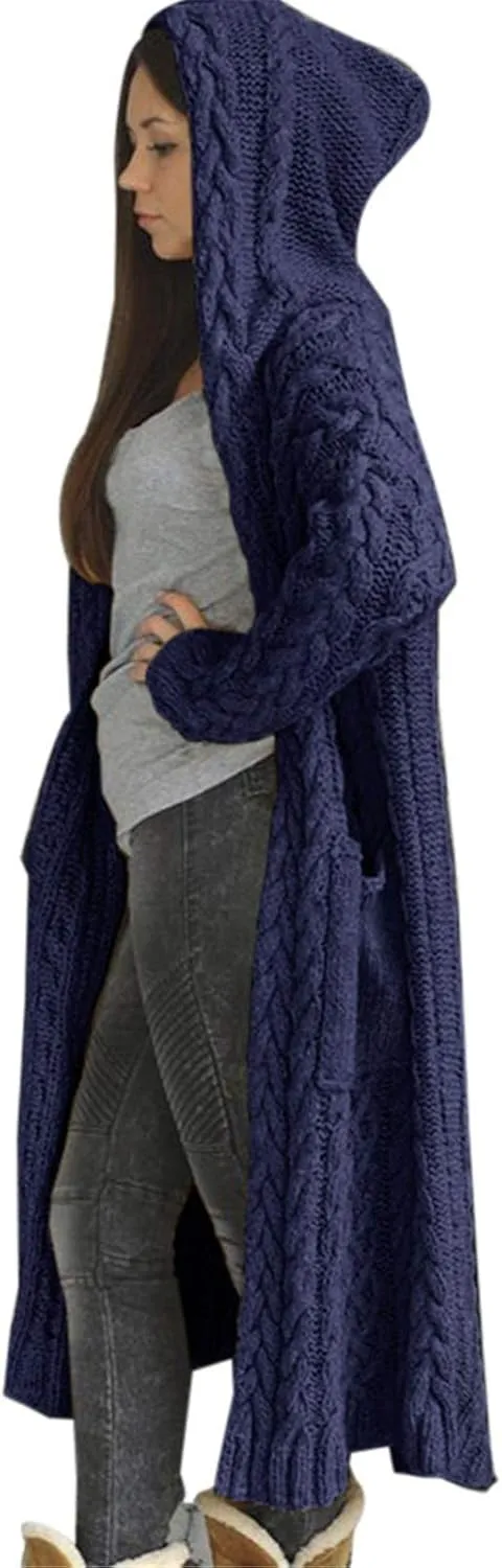 Long Cardigans Sweater for Women Jacket Open Front Knit Oversized Lightweight Sweater