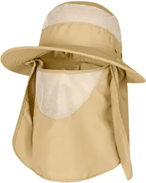 Men and Womens Summer Sun Hat Wide Brim Outdoor Hat Foldable Ponytail Bucket Cap for Beach Fishing Hiking Hat Hard Hat Sun Sh