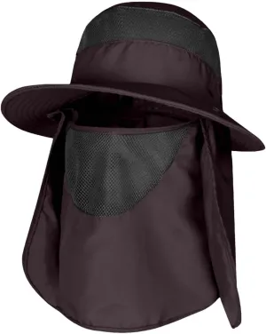 Men and Womens Summer Sun Hat Wide Brim Outdoor Hat Foldable Ponytail Bucket Cap for Beach Fishing Hiking Hat Hard Hat Sun Sh