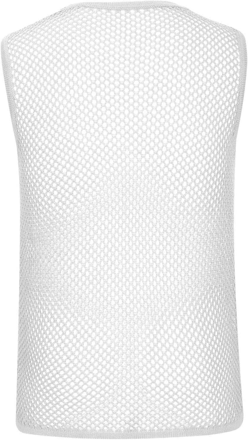 Mens Fishnet Mesh Muscle Shirts Top See Thru Workout Gym Shirts Mesh Base Layer Fishnet Sexy Top Fitted Crew Neck Tee