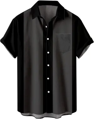 Mens Graphic T-Shirts Summer Big and Tall Short Sleeve Button Down Shirt Casual Athletic Tee Top Hawaiian Beach Shirt