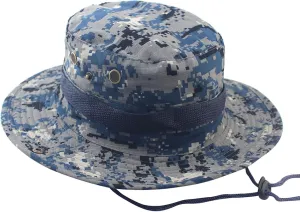 Mens 𝐒un Hat Wide Brim Breathable UPF50  Windproof Fishing Hats Removable Boonie Capsfor Hiking Protection
