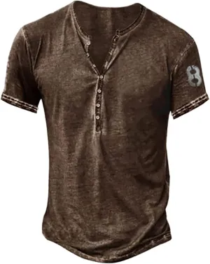 Men's Vacation Shirts for Men Short Sleeve Graphic and Embroidered Fashion T-Shirt Spring and Summer Short Sleeve Printed