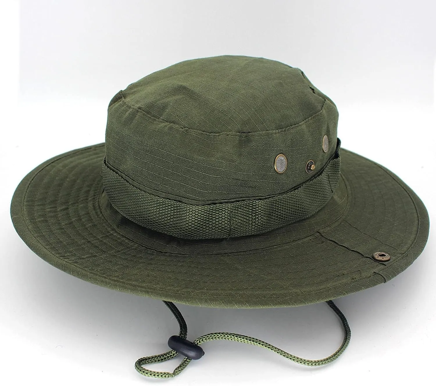 Mens Wide Brim Sun Hat Outdoor Safari Bucket Hats UV Protection Hiking Fishing Hat Travel Camping Flap Hats for Men