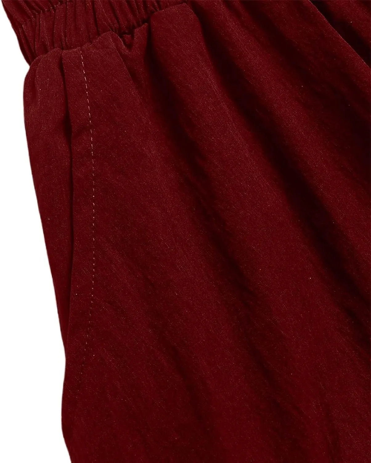 Midi Skirts for Women Flowy High Elastic Waist Tummy Control Loose Solid Color Maxi Skirts for Summer Vacation