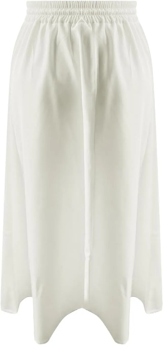 Midi Skirts for Women Summer Casual Flow A Line Elastic Tie Waist Swing Long Skirt Dress with Pockets Trendy Outfits