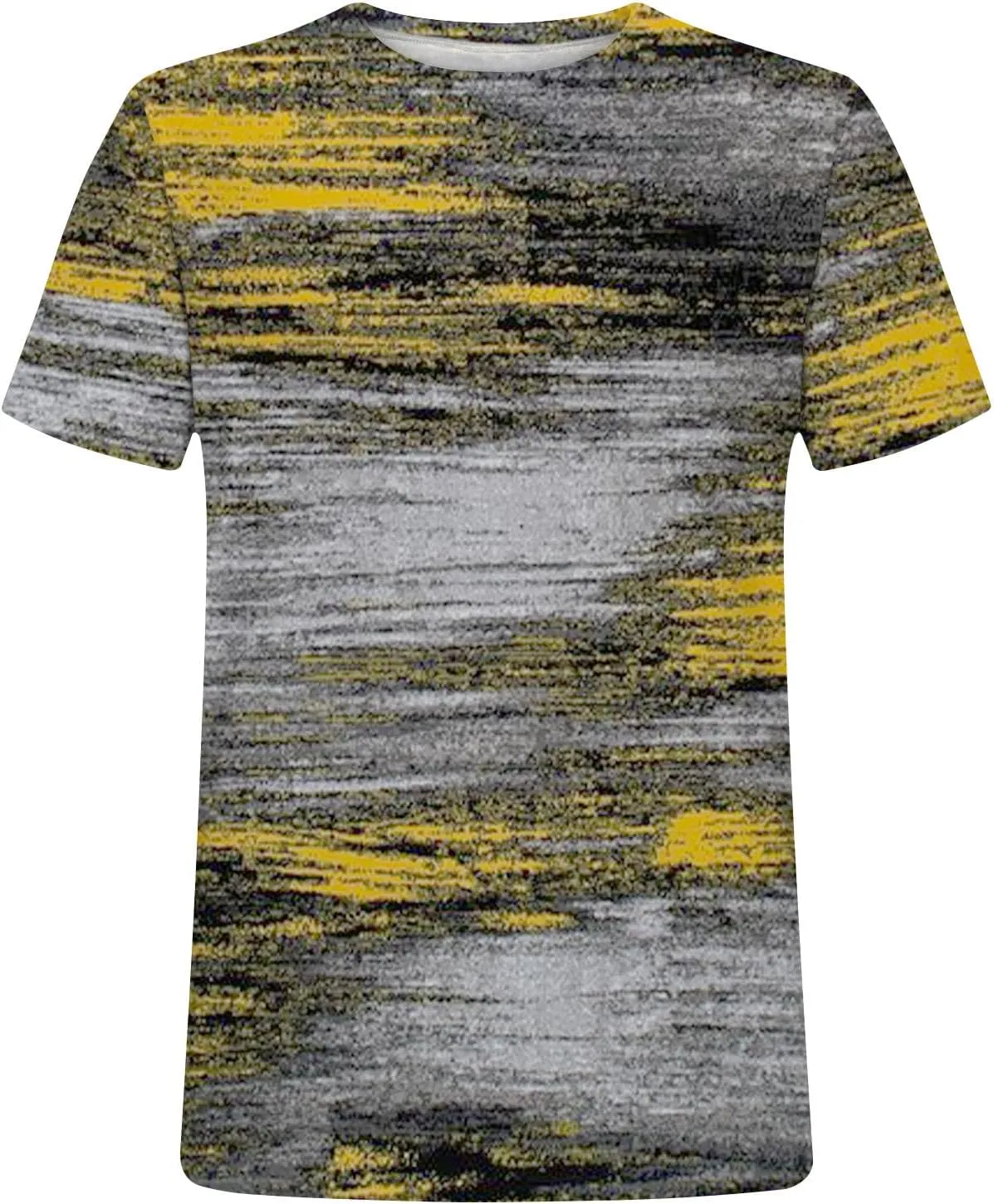 Muscularfit Mens Shirts Short Sleeve Casual Crewneck Pullover Tops Summer Print Gym Workout Tee Tops Fashion Outfits 2024