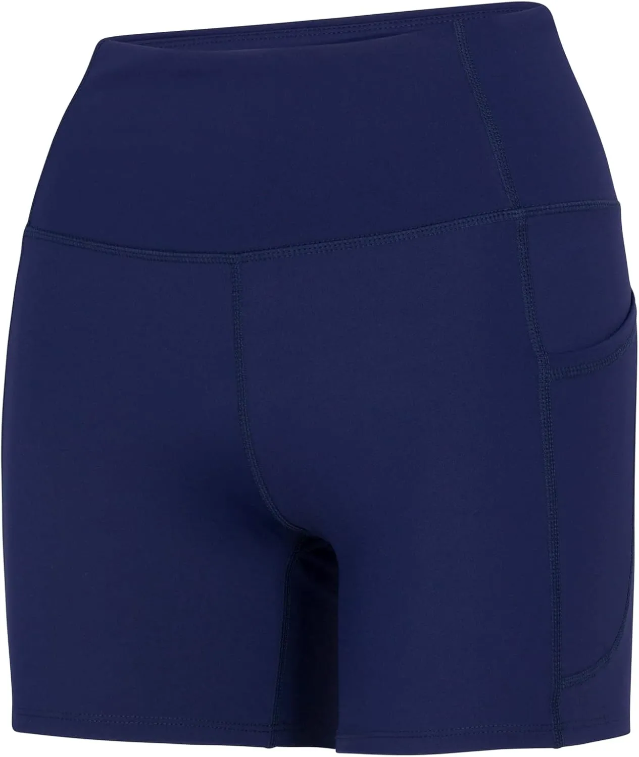 Natural Uniforms Women's High Waist Yoga Shorts with Tummy Control