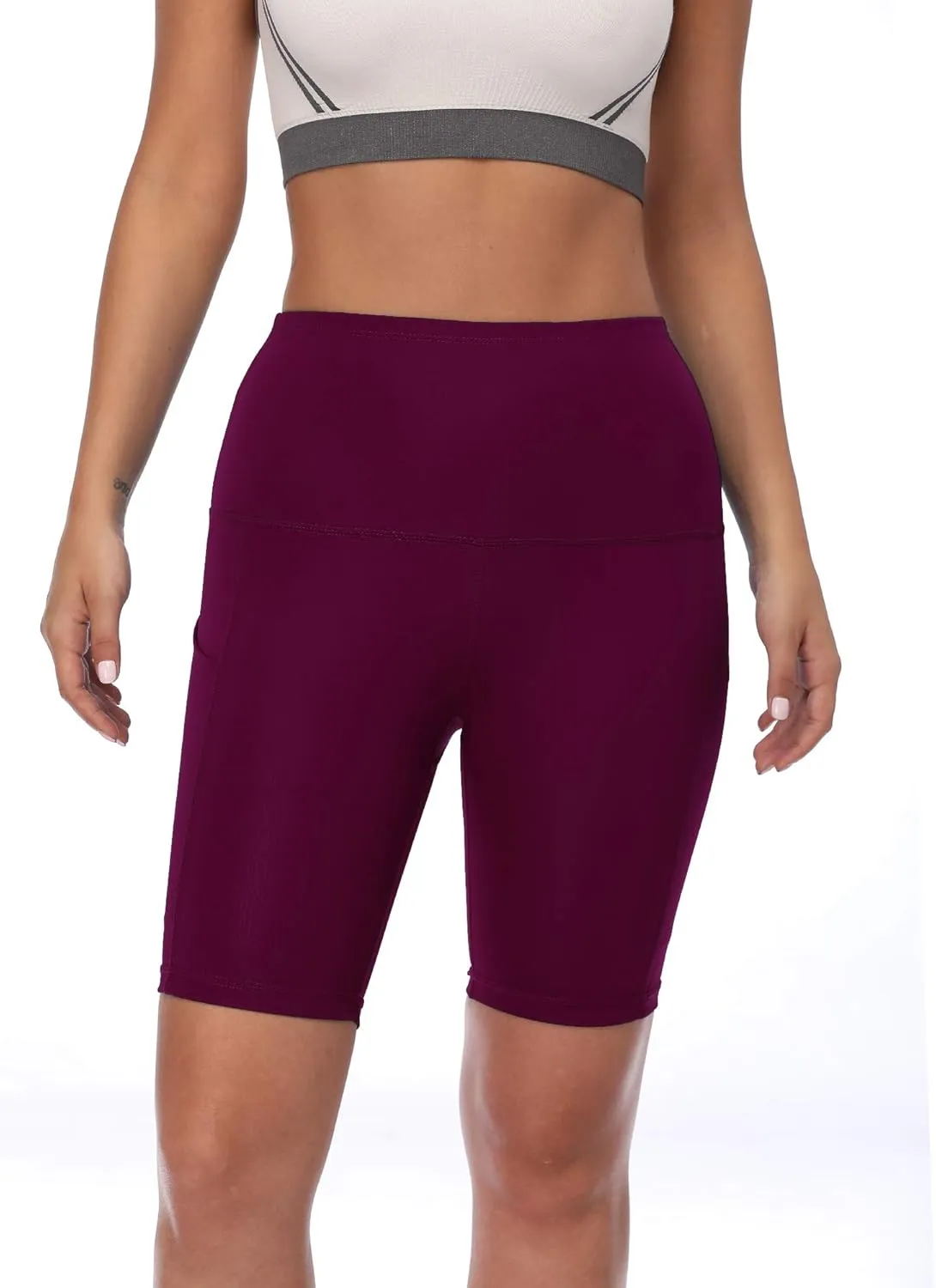 NELEUS Women's Athletic Shorts High Waist Tummy Control Workout Biker Shorts for Running Gym Yoga