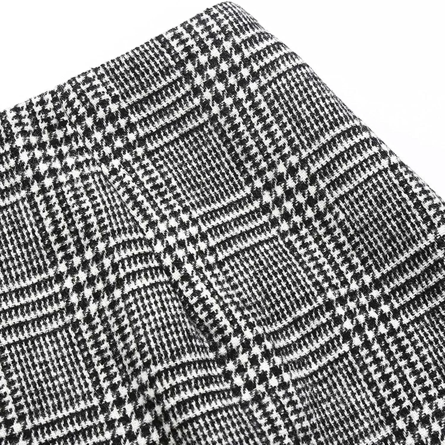Pencil Skirt for Women Tummy Control Office Business Formal Slim Fit Trendy Plaid Stretchy Short Pencil Skirt for Women