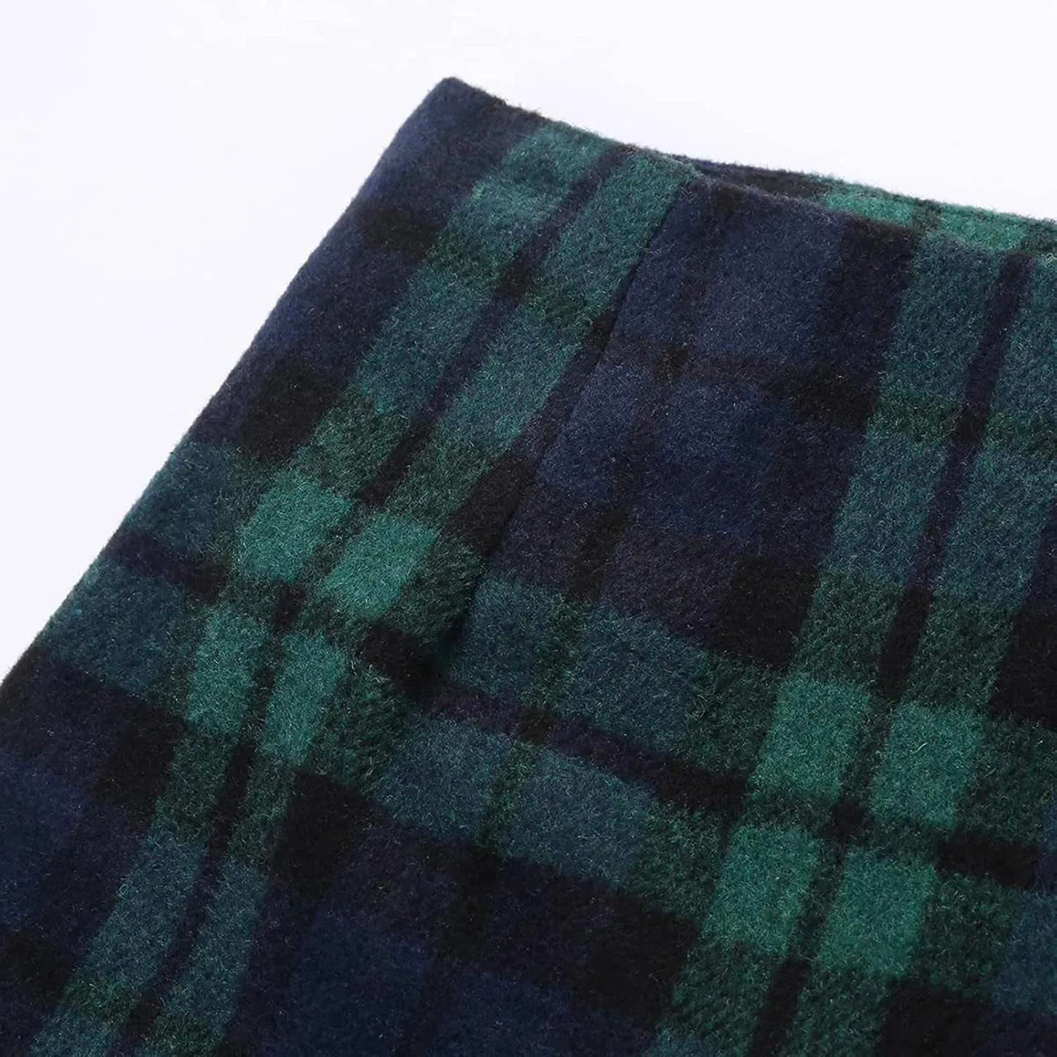 Pencil Skirt for Women Tummy Control Short Office Business Formal Slim Fit Trendy Plaid Stretchy Short Pencil Mini Skirt