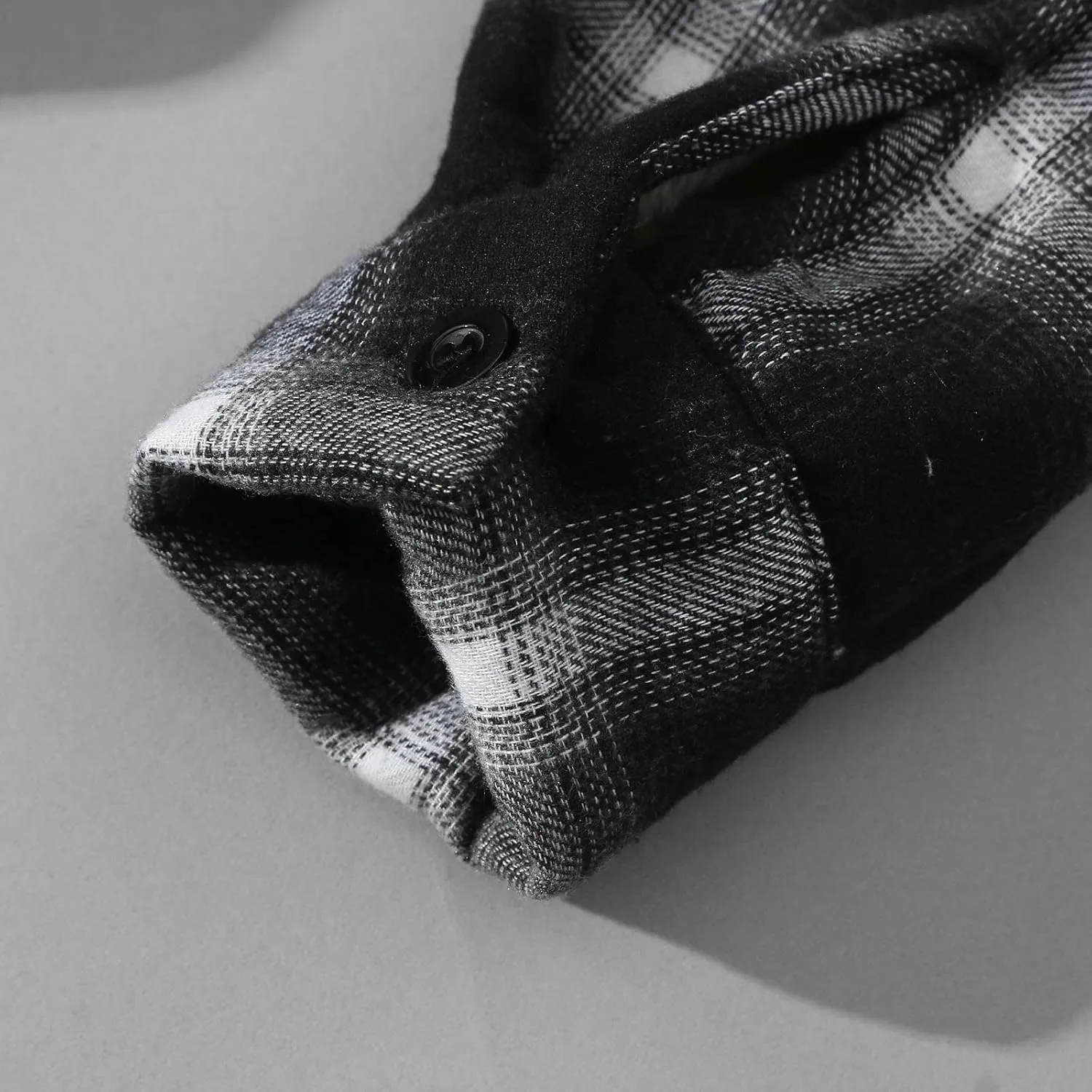 Plaid Hoodies Jackets for Men Relaxed Fit Zip Up Long Sleeve Fleece Lined Casual Plaid Jacket Color Block Stitching Warm