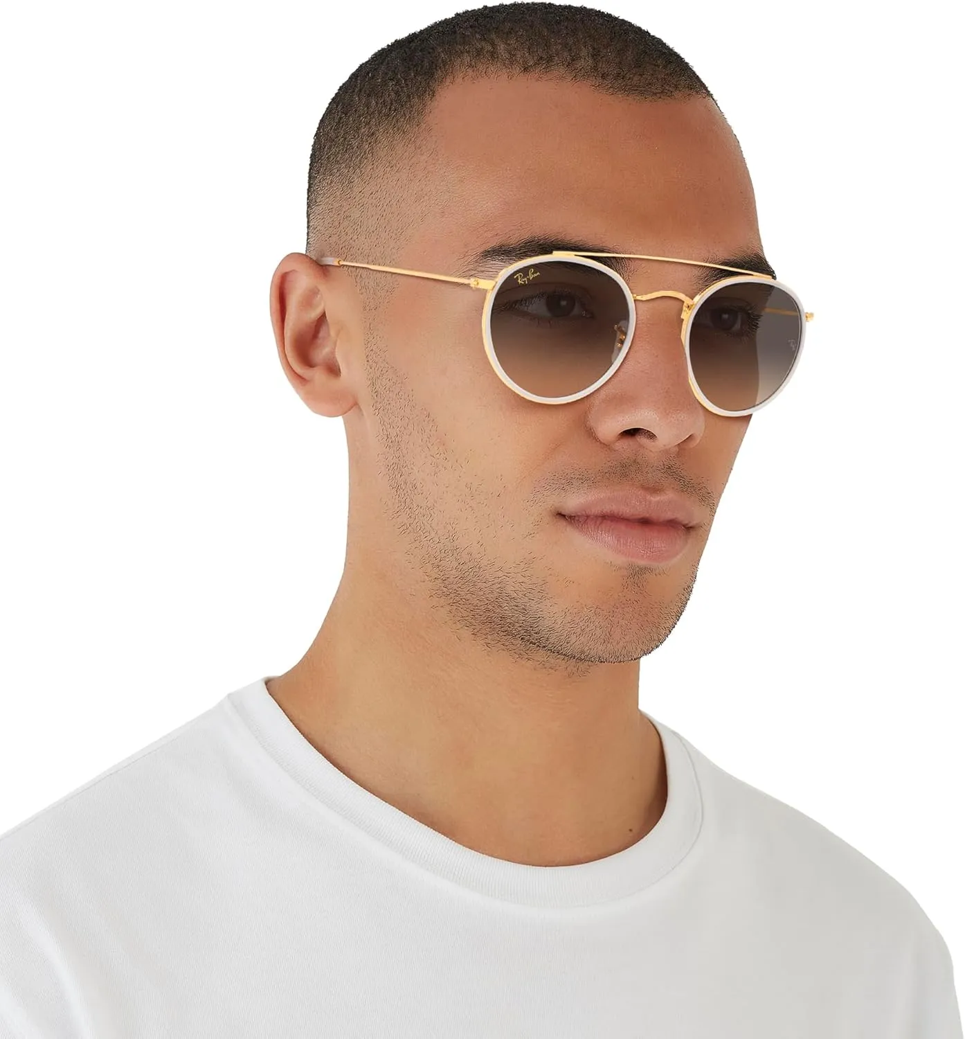 Ray-Ban RB3647N Double Bridge Round Sunglasses