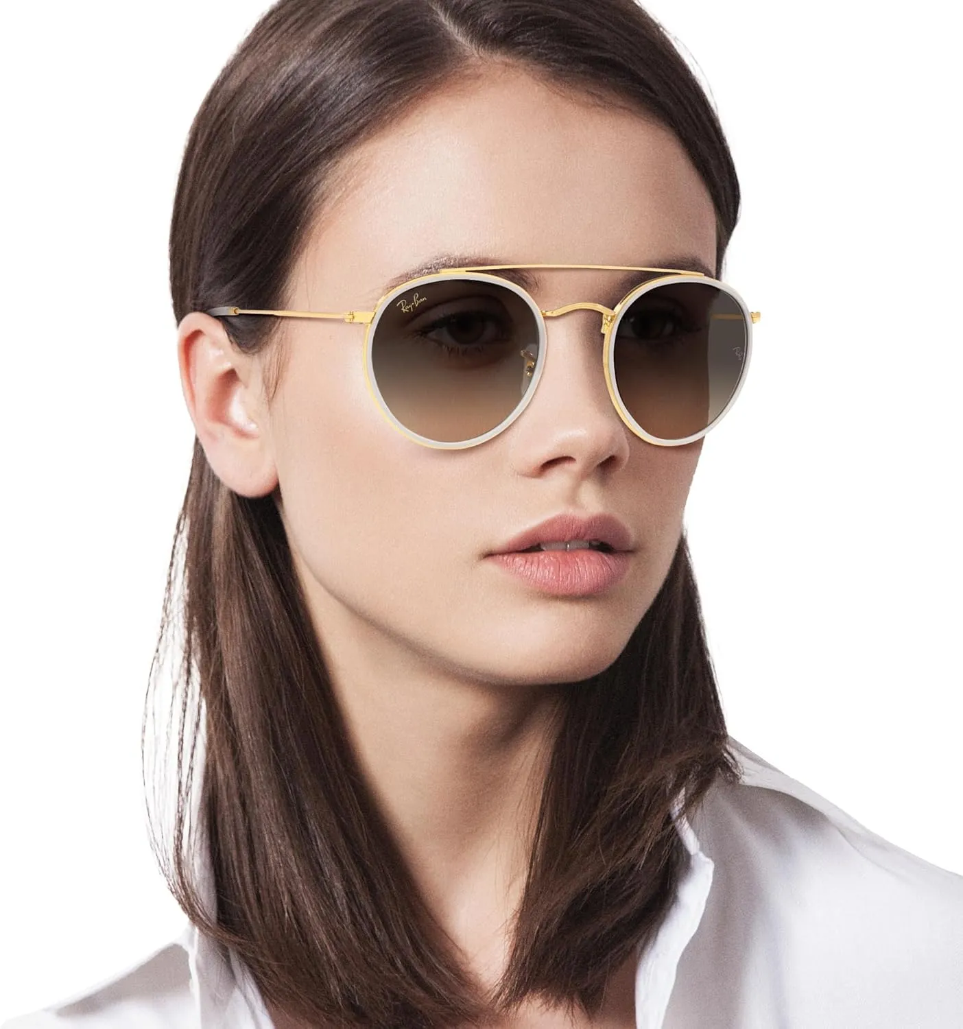 Ray-Ban RB3647N Double Bridge Round Sunglasses
