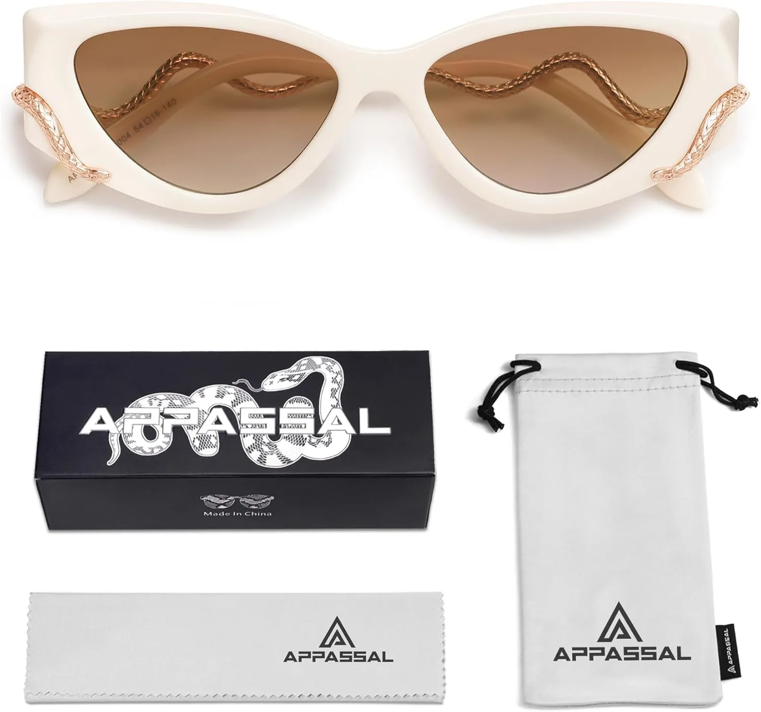 Retro Y2K Snake Sunglasses for Women Chic Cat Eye 90s Sunnies Narrow Trendy Sun Glasses AP3667