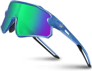 RIVBOS Youth Baseball Sunglasses for Kids(Boys&Girls) Polarized UV Protection Cycling Glasses RYS007