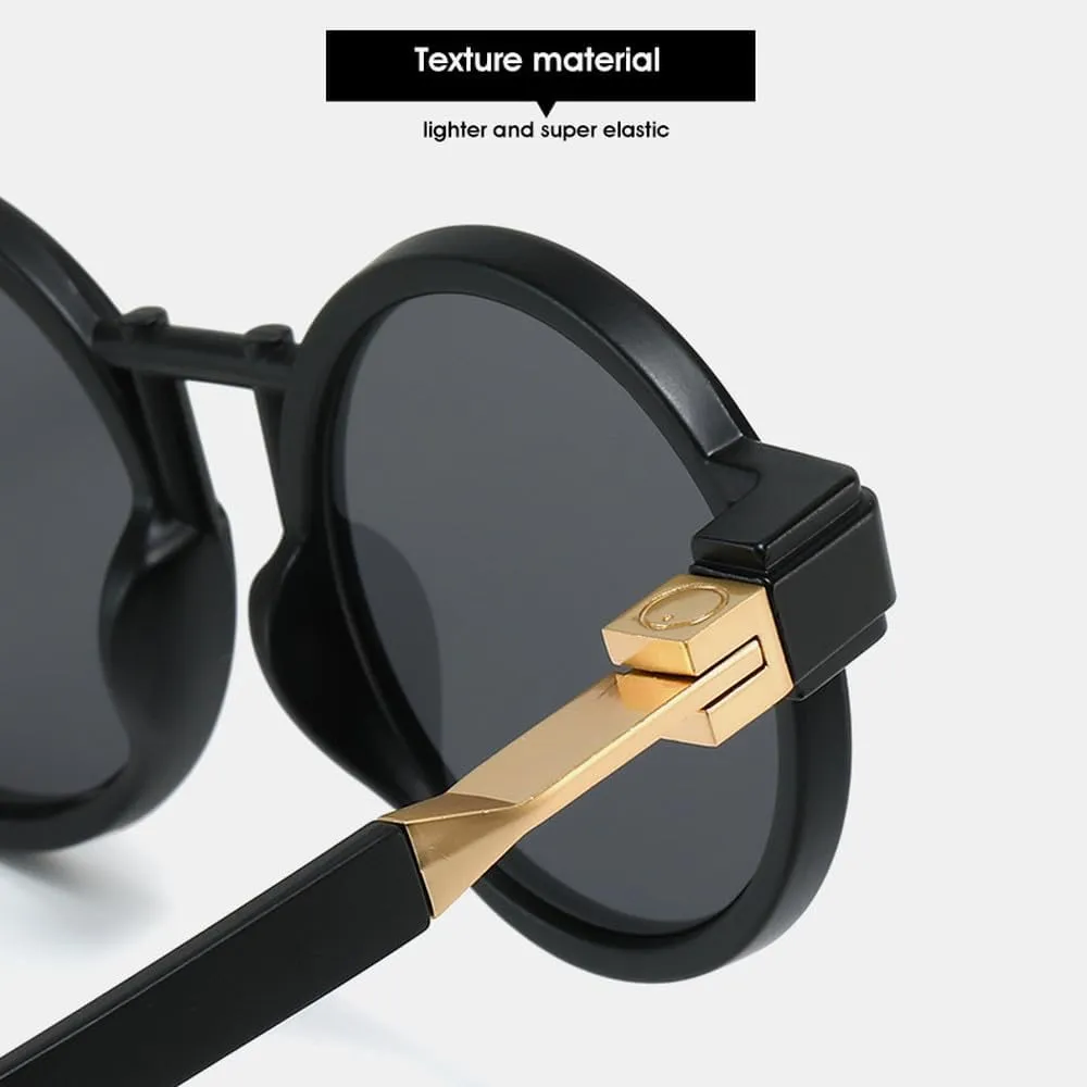 Round Women Steampunk Sunglasses Luxury Shades UV400 Fashion Men Sun Glasses