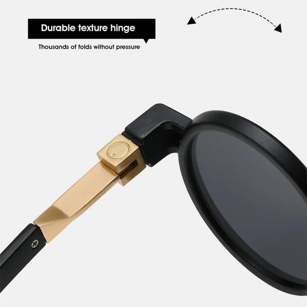 Round Women Steampunk Sunglasses Luxury Shades UV400 Fashion Men Sun Glasses
