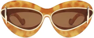 Sexy Y2k Punk Cat Eye Sunglasses Women 2024 Luxury Vintage Sun Glasses For Ladies Retro Double Frame Eyewear Shades UV400