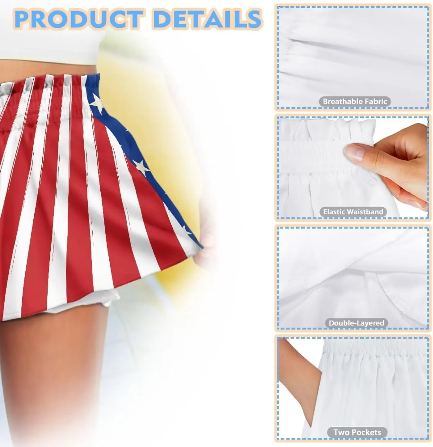 Shorts for Girls 3-16Y Athletic Shorts Summer High Waist Running Shorts Soft Dance Yoga Shorts with Pockets