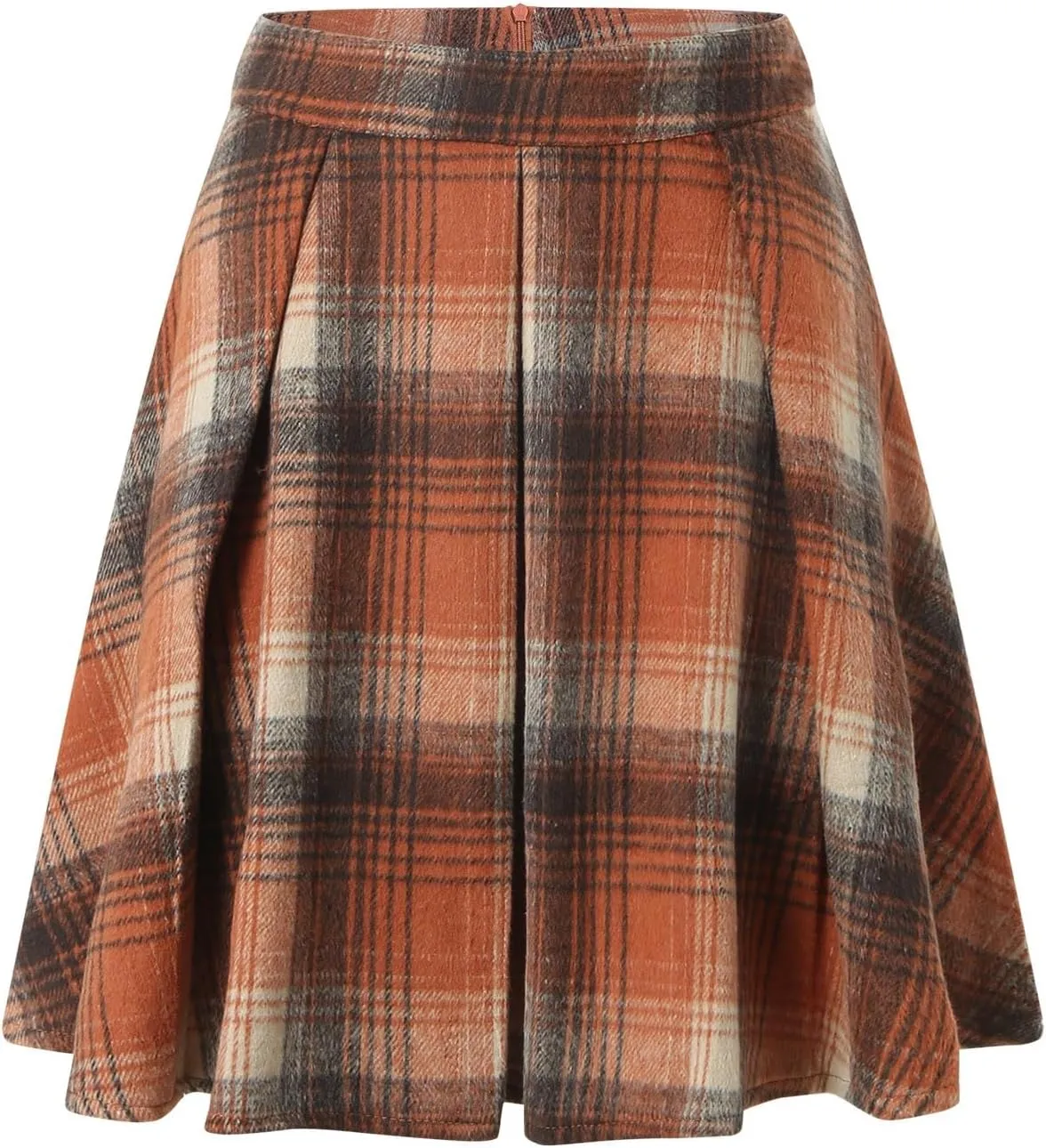 Skirts for Women Trendy Plaid Y2K High Elastic Waist Flowy Ruffles Casual Pleated Short Skirts for Summer Streetwear